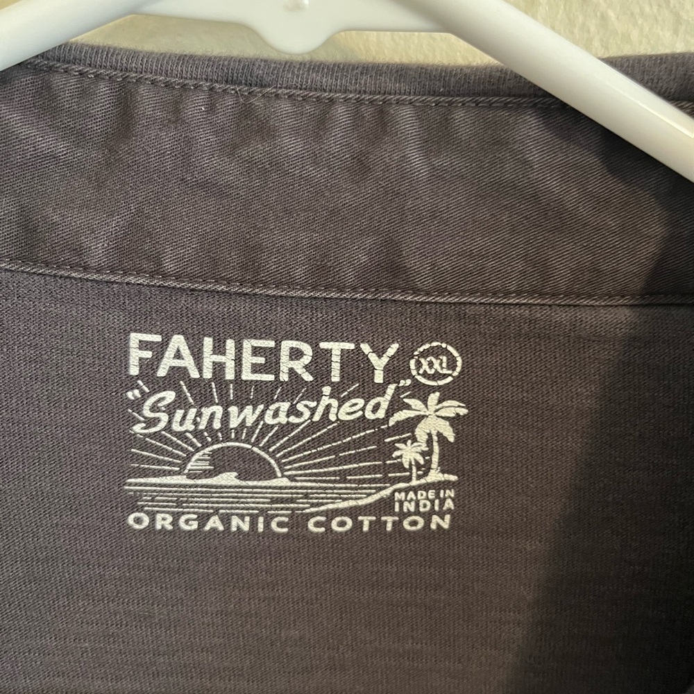 Faherty Men's‎ Black Shirt - Picture 2 of 6